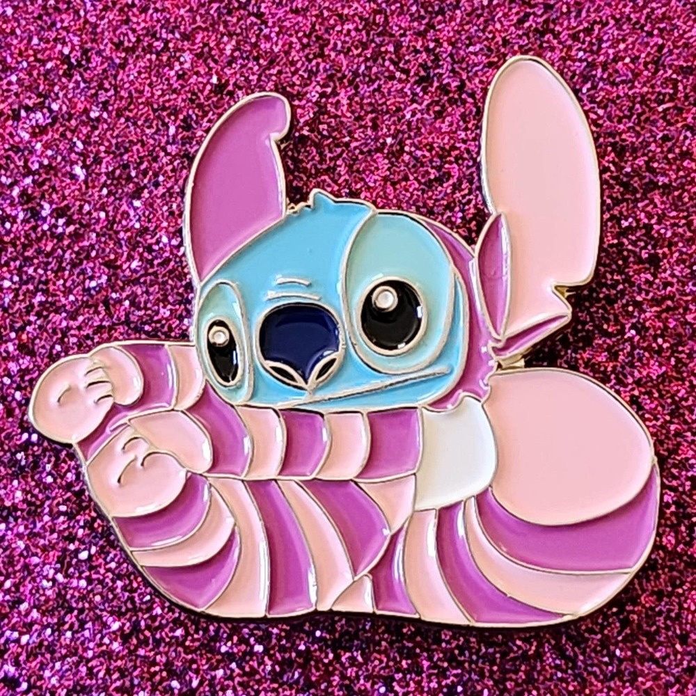 Stitch As The Cheshire Cat Alice In Wonderland Crossover Mashup Enamel P…